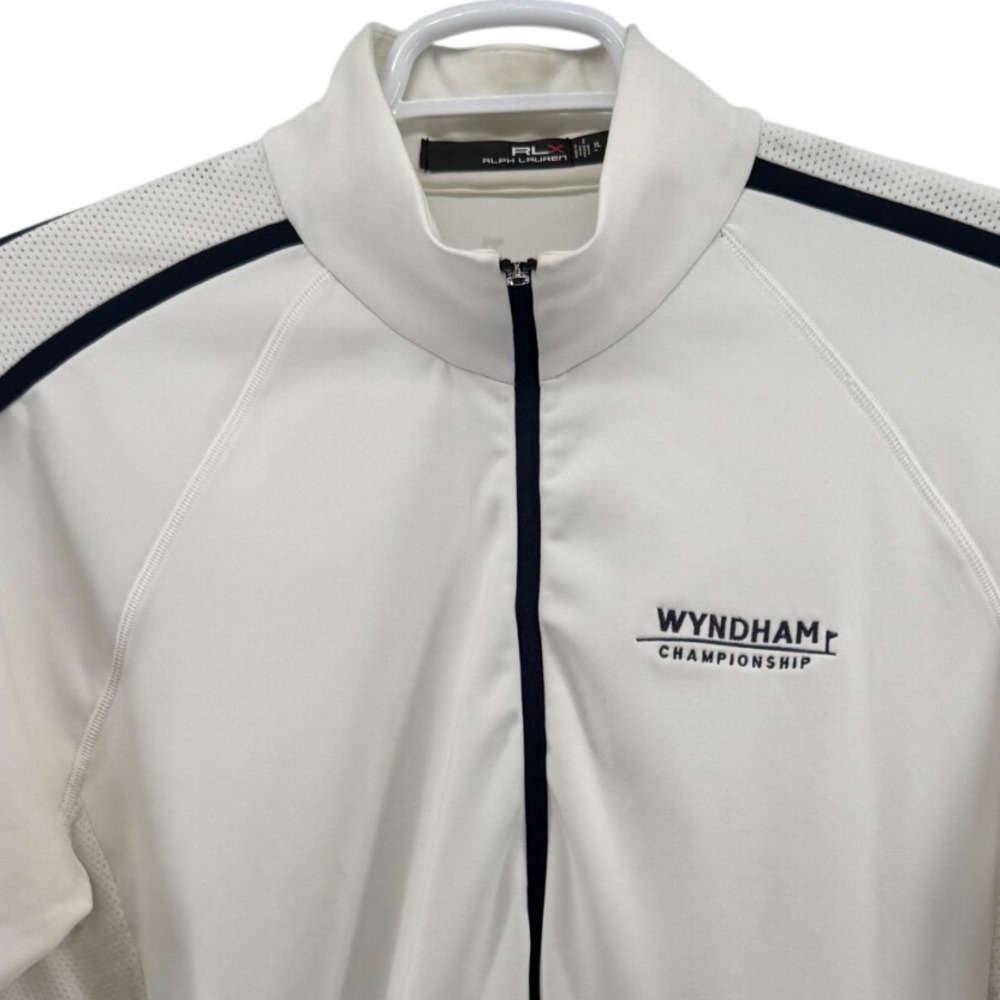 RLX Ralph Lauren Wyndham Championship Golf Quarter Zip‎ Pullover White Women XL
